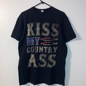 Blake Shelton American Kiss My Country Ass Graphic Tee Size XL